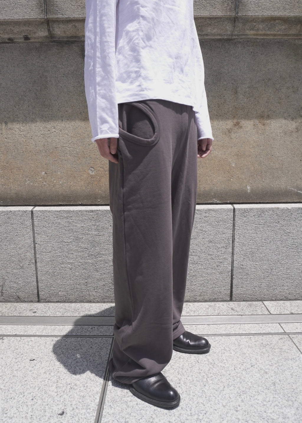 TROUSERS-03/STONE GREY