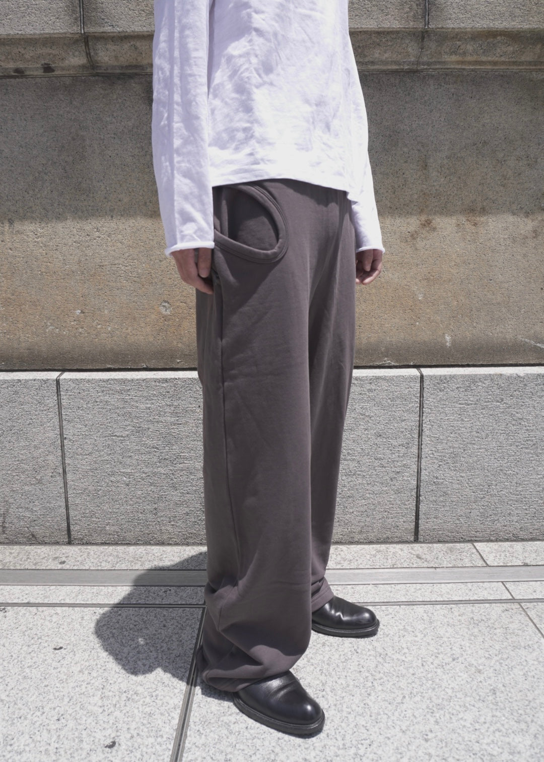TROUSERS-03/STONE GREY