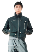 Convertible Pocket Denim Jacket