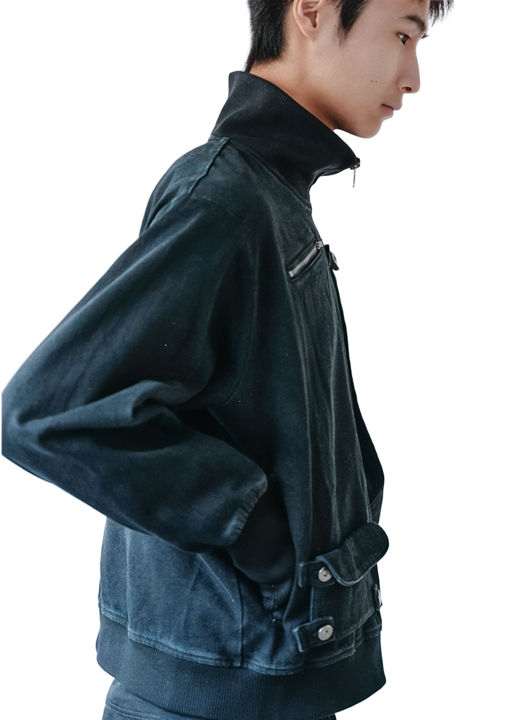 Convertible Pocket Denim Jacket