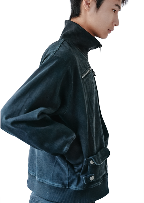 Convertible Pocket Denim Jacket