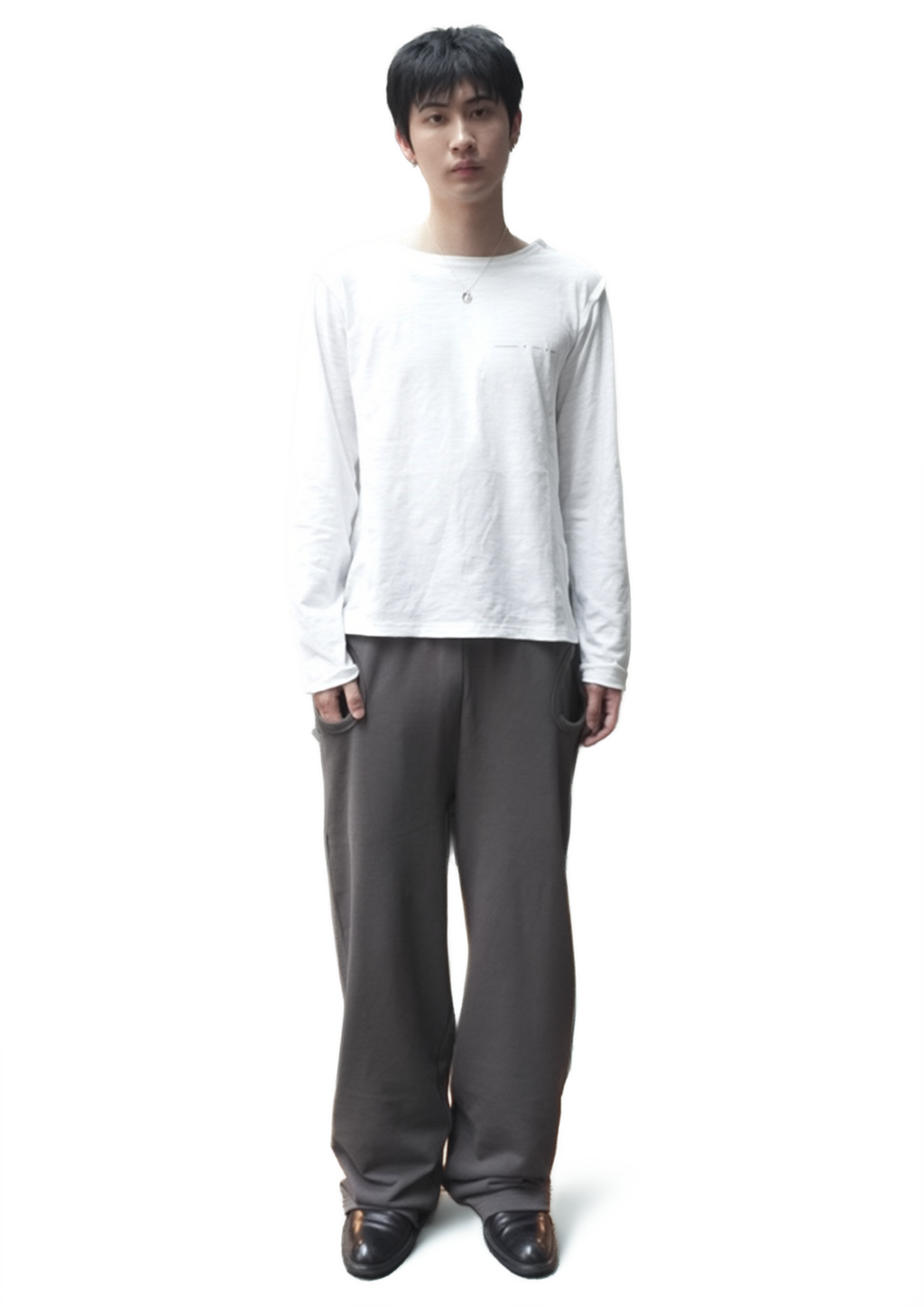 TROUSERS-03/STONE GREY